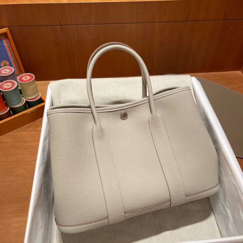 Replica Hermes Garden Party 30cm Negonda Beton - best-selling designer handbag dupe