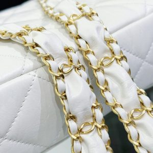 Replica CHANEL 19 Mini Flap White Bag - elite superclone designer purse
