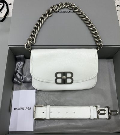 Replica Balenciaga Small BB White - premium-grade designer purse dupe