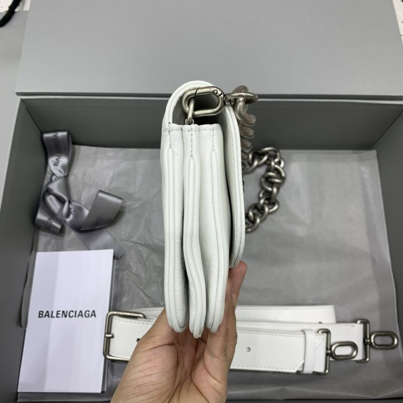 Replica Balenciaga Small BB White - realistic designer-inspired fake bag