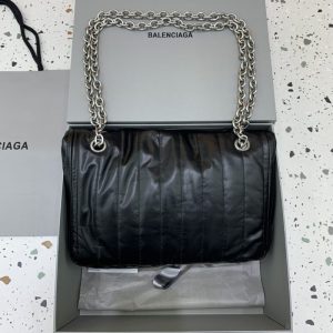 Replica Balenciaga Monaco Black Silver - high-end fake designer purse