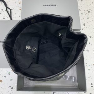 Replica Balenciaga Monaco Black Silver - premium 1:1 fake handbag model