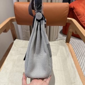 Replica Hermes Herbag 31cm Circuit Black - top-tier luxury replica shoulder bag