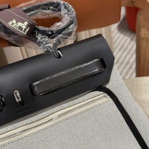 Replica Hermes Herbag 31cm Circuit Black - premium-grade designer purse dupe