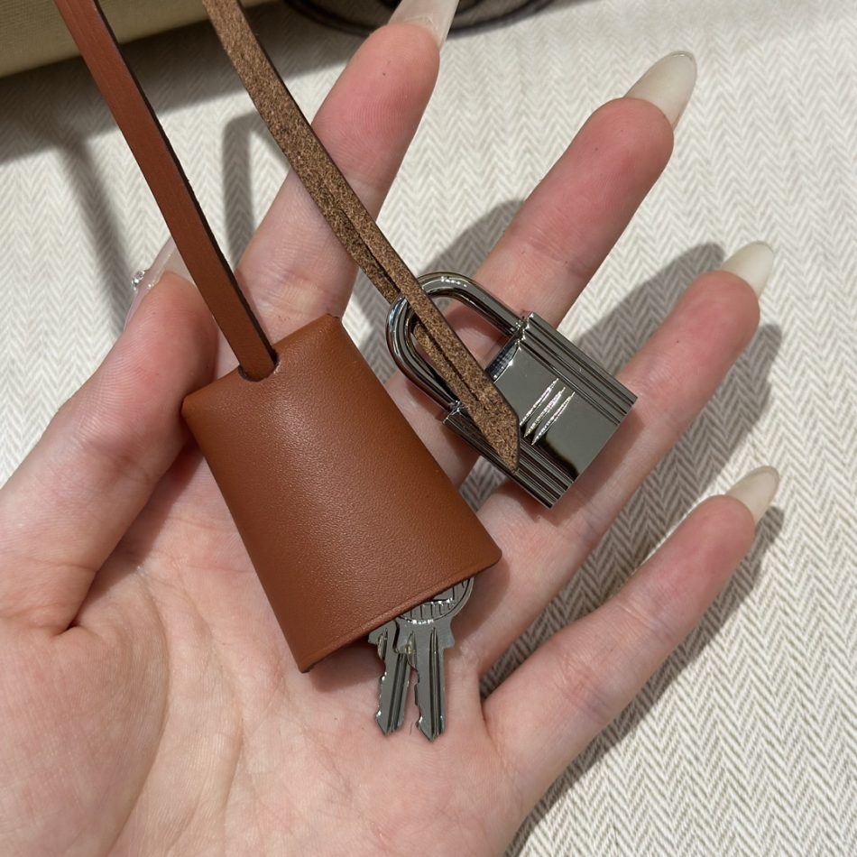 Replica Hermes Herbag 31cm Brown Canvas - 1:1 designer replica handbag