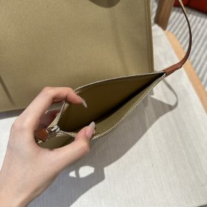 Replica Hermes Herbag 31cm Brown Canvas - high-quality designer bag clone
