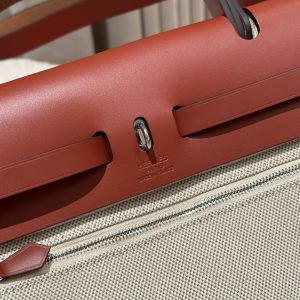 Replica Hermes Herbag 31cm Beige Red - high-quality designer bag clone