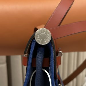 Replica Hermes Herbag 31cm Blue Canvas - premium-grade designer purse dupe