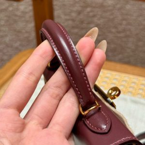Replica Hermes Kelly Rouge Box - authentic-look luxury purse replica