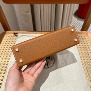 Replica Hermes Kelly Brown Epsom Gold - ultra-realistic fake designer tote