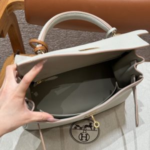 Replica Hermes Kelly Beton Epsom - top-tier luxury replica shoulder bag