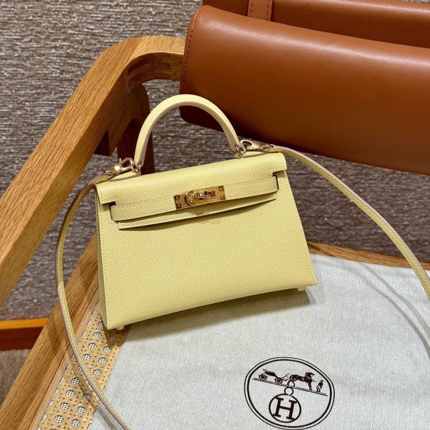 Replica Hermes Kelly Jaune Poussin - premium-grade designer purse dupe