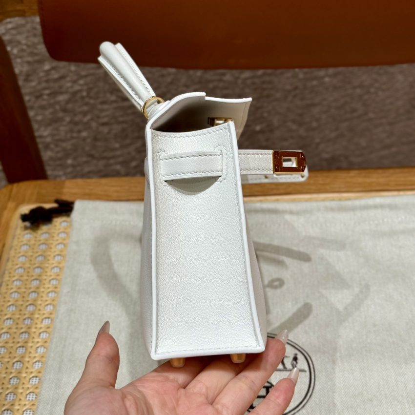 Replica Hermes Kelly Brown Epsom Blanc - ultra-realistic fake designer tote