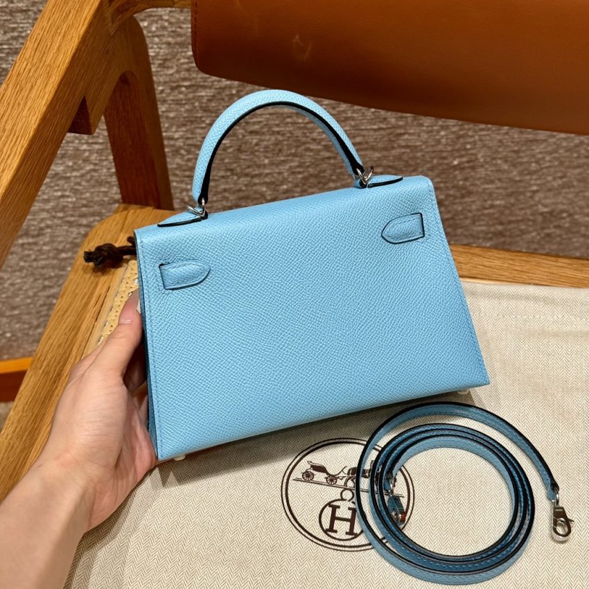 Replica Hermes Kelly Celeste Epsom - high-quality designer bag clone