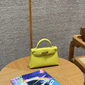 Replica Hermes Kelly Lime - premium-grade designer purse dupe