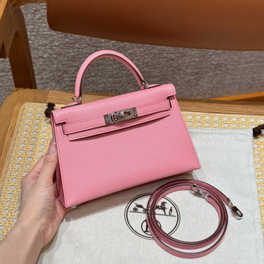 Replica Hermes Kelly Rose Confetti - near-authentic luxury replica handbag