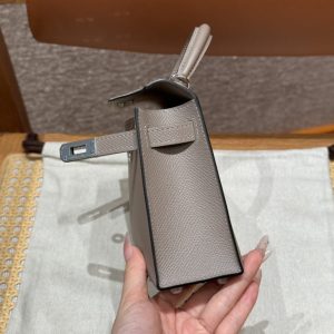 Replica Hermes Kelly Gris Asphalte - realistic designer-inspired fake bag