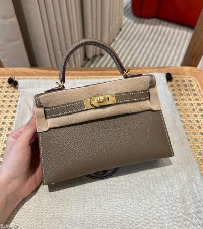 Replica Hermes Kelly Etoupe - best quality luxury bag dupe