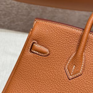 Replica Hermes Birkin Brown Gold Togo - authentic-look luxury purse replica
