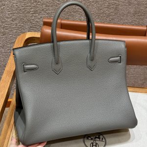 Replica Hermes Birkin Epsom Gris Mryer Togo - near-authentic luxury replica handbag