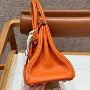 Replica Hermes Birkin Orange Togo Gold - best quality luxury bag dupe