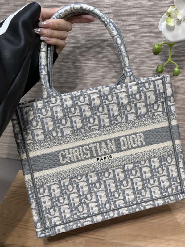 Replica Dior Tote Book CD Grey - authentic-look luxury purse replica