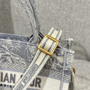 Replica Dior Tote Book Mini Grey Tiger - high-end fake designer purse