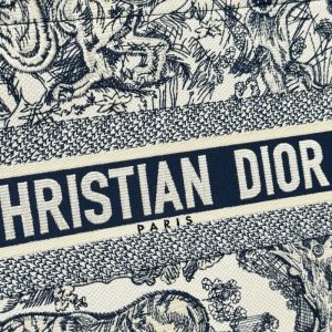 Replica Dior Tote Book White Tiger Leather - elite superclone designer purse