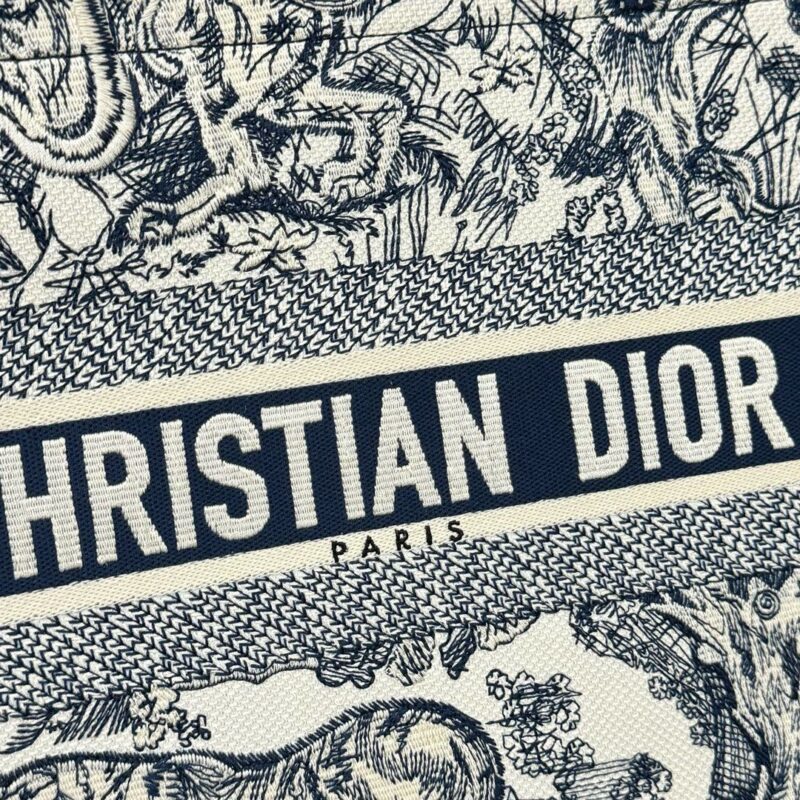 Replica Dior Tote Book White Tiger Leather - elite superclone designer purse