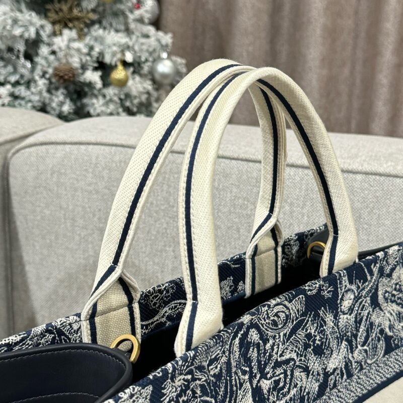 Replica Dior Tote Book Blue Tiger Leather - premium-grade designer purse dupe