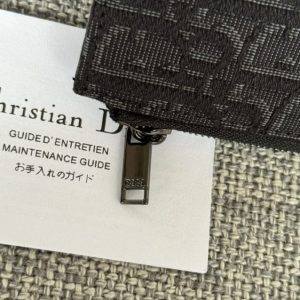Replica Dior Zipper Card Holder Black - premium-grade designer purse dupe