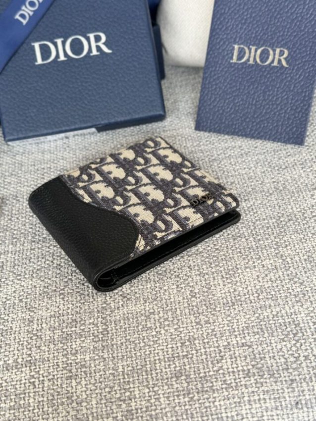 Replica Dior Jacquard Wallet Oblique - high-end fake designer purse