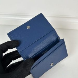 Replica Prada Saffiano Wallet Blue - elite superclone designer purse