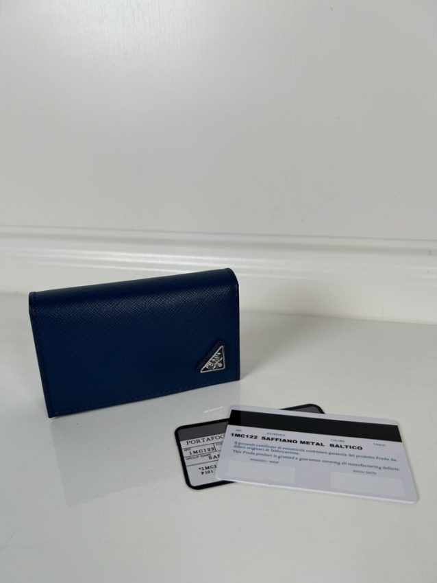 Replica Prada Saffiano Wallet Blue - ultra-realistic fake designer tote