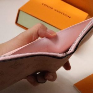 Replica Louis Vuitton Zipper Coin Purse Pink - authentic-look luxury purse replica