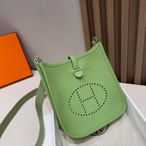 Replica Hermes Evelyne II TPM Light Green - elite superclone designer purse