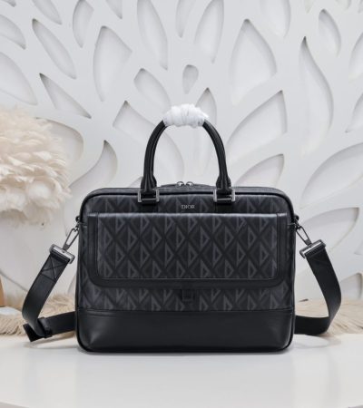 Replica Dior Hit the Road Briefcase Black - high-quality designer bag clone