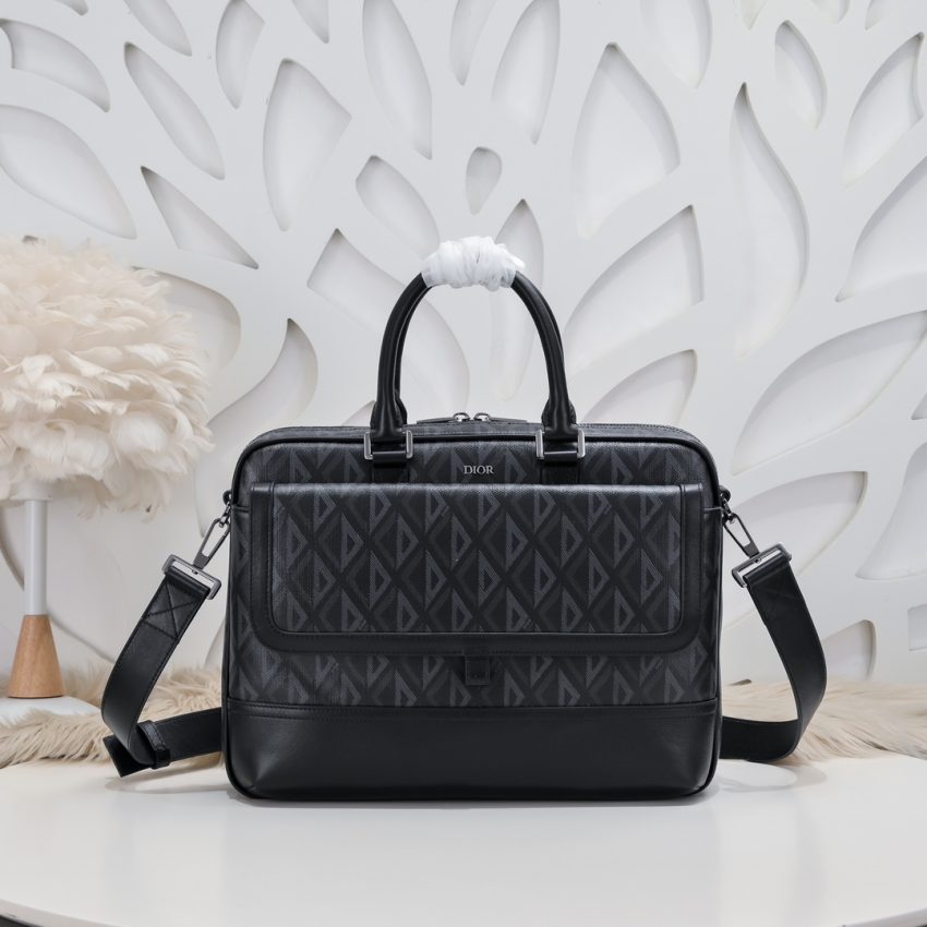 Replica Dior Hit the Road Briefcase Black - high-quality designer bag clone