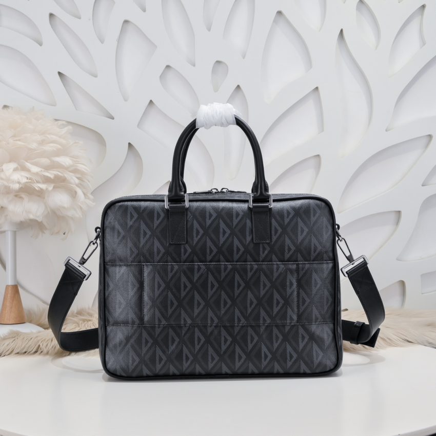Replica Dior Hit the Road Briefcase Black - premium 1:1 fake handbag model
