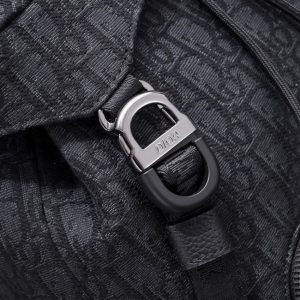Replica Dior 8 Backpack with Flap Black - high-end fake designer purse