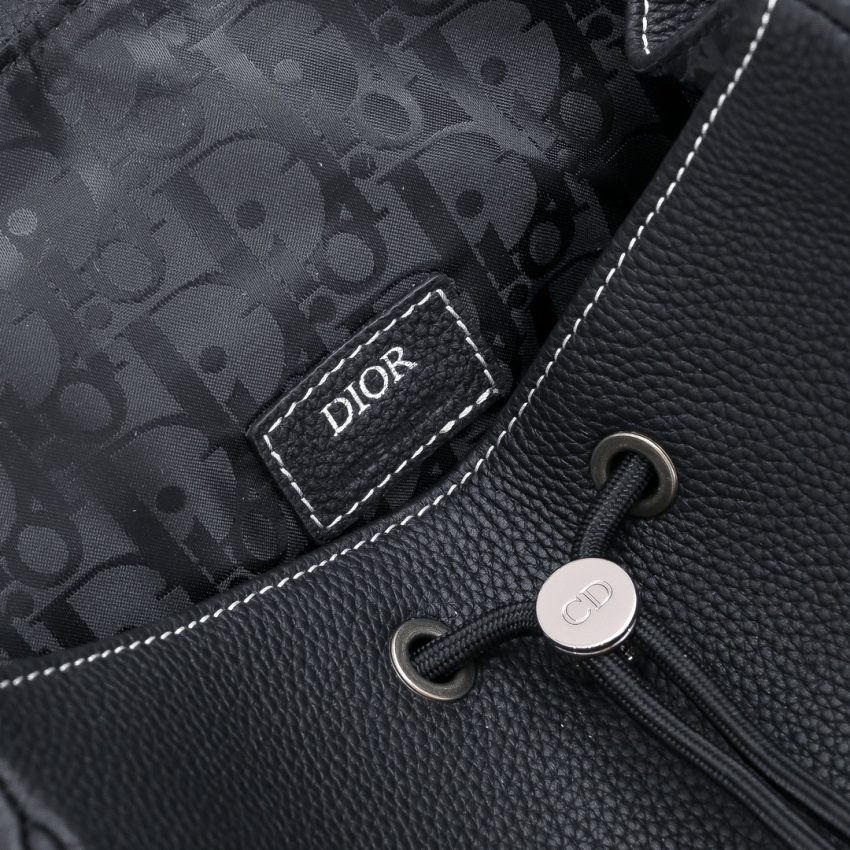 Replica Dior Saddle Backpack Black With Flap - best-selling designer handbag dupe