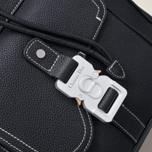 Replica Dior Saddle Backpack Black With Flap - premium 1:1 fake handbag model