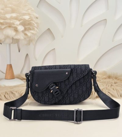 Replica Dior Saddle Messenger Black Classic - top-rated replica designer bag
