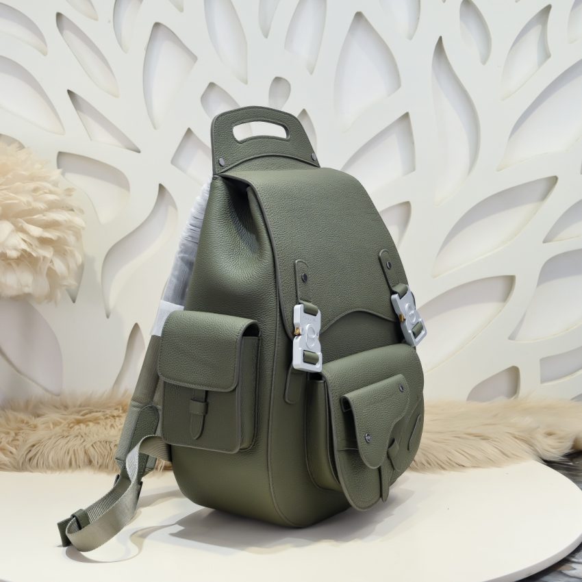 Replica Dior Maxi Gallop Backpack Green - realistic designer-inspired fake bag