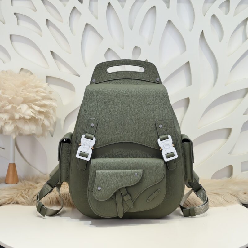 Replica Dior Maxi Gallop Backpack Green - realistic designer-inspired fake bag