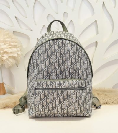 Replica Dior Rider Backpack Khaki Dior Oblique Jacquard - 1:1 designer replica handbag