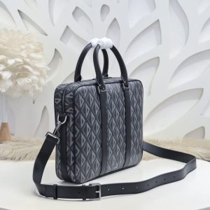 Replica Dior Zipped Briefcase Grey - high-quality designer bag clone