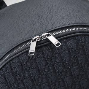 Replica Dior Saddle Zip Backpack Black - premium-grade designer purse dupe