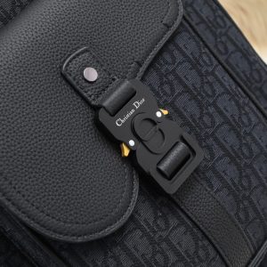 Replica Dior Saddle Shopping Tote Oblique Black - authentic-look luxury purse replica