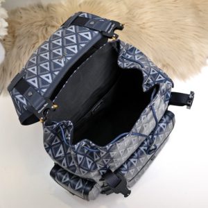 Replica DIOR Hit The Road Backpack Blue Diamond - premium 1:1 fake handbag model